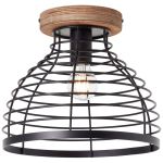 Brilliant Avia Loftlampe Metal Træ Sort | 300mm - Egnet til 1x E27