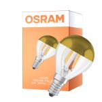 Osram Classic LED E14 Kugle Filament Klar 4W 380lm - 827 Ekstra Varm Hvid | Erstatter 34W