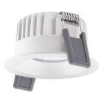 Ledvance LED spot Fix Aluminium Hvid 8W 640lm 36D - 927 ekstra varm hvid | Udsnit 68mm - IP44 - bedste farvegengivelse - dæmpbar