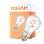 Osram Vintage 1906 LED Classic Slim E27 Pære Filament Klar 4.6W 470lm - 922 Ekstra Varm Hvid | Bedste Farvegengivelse - Dæmpbar - Erstatter 40W