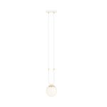 Emibig Pendel Lampe Glam Stål Hvid | Egnet til 1x E14 - Max 10W