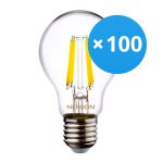 Fordelspakke 100x Noxion Lucent LED E27 Pære filament klar 7W 806lm - 840 kold hvid | erstatter 60W