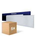 Fordelspakke 5x Noxion LED Panel Ecowhite V4.0 28W 3360lm - 830-840-865 CCT | 120x30cm - UGR <19