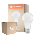 Fordelspakke 6x Ledvance Classic LED E27 Pære matt 8.8W 806lm - 827 ekstra varm hvid | dæmpbar - erstatter 60W