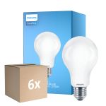 Fordelspakke 6x Philips Corepro LED Pære E27 Pære matt 17.5W 2452lm - 827 ekstra varm hvid | erstatter 150W