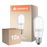 Fordelspakke 10x Ledvance LED Classic Stick E27 Stick matt 9W 1050lm - 827 ekstra varm hvid | erstatter 75W