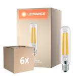 Fordelspakke 6x Ledvance LED Pære NAV LED FIL V E27 21W 3600lm - 727 ekstra varm hvid | erstatter 50W