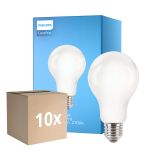 Fordelspakke 10x Philips Corepro LED Pære E27 Pære matt 13W 2000lm - 827 ekstra varm hvid | erstatter 120W