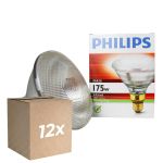 Fordelspakke 12x Philips PAR38 IR 175W E27 230V Klar