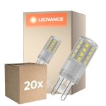 Fordelspakke 20x Ledvance LED Pin G9 Klar 4.5W 600lm - 827 Ekstra Varm Hvid | Erstatter 48W
