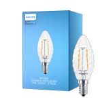 Philips Corepro LED Kerte E14 Snoet Kerte filament klar 2W 250lm - 827 ekstra varm hvid | erstatter 25W