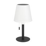 Eglo Bordlampe Montapalma Solar Stål Sort 2W 190lm - 830 Varm Hvid | IP54 - Dæmpbar - USB-C