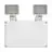 Ledvance LED Twin Spot Hvid 3W 450lm - 865 Dagslys | IP65 - Nødlys 3 Timer