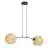 Emibig Pendel Lampe Motif Stål Sort | Egnet til 2x E27 - Max 15W