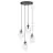 Emibig Pendel Lampe Astral Stål Sort | Egnet til 4x E14 - Max 10W