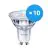 Fordelspakke 10x Philips Corepro LED Spot GU10 PAR16 2.7W 230lm 36D - 840 kold hvid | erstatter 25W