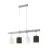 Eglo Pendel Lampe Townshend 2 Stål Træ Hvid Brun | IP20 - Egnet til 4x E27 