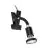 Eglo Clamp Parrini 1 Stål Sort 4.5W 345lm - 830 Varm Hvid | IP20 - Inkl. 1x GU10