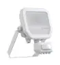 Ledvance LED Projektør Aluminium Hvid 8W 1200lm 100D - 840 Kold Hvid | IP65 - Bevægelses- Og Lyssensor - Symmetrisk
