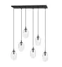 Emibig Pendel Lampe Astral Stål Sort | Egnet til 6x E14 - Max 10W