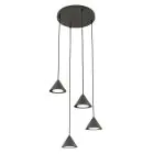 Emibig Pendel Lampe Elit Stål Sort | Egnet til 4x GX53 - Max 10W