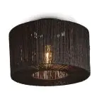 Good&Mojo Loftlampe Iguazu Jute Sort | Egnet til 1x E27 