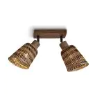 Good&Mojo Loftlampe Java Bambus Brun | Egnet til 2x E27 