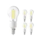 Fordelspakke 5x Calex Smart Tuya Wifi E14 Kugle 4.5W 450lm - 818-830 Justerbar Hvid | dæmpbar - erstatter 40W 