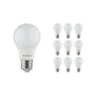 Fordelspakke 10x Noxion Lucent Classic LED E27 Pære matt 8W 806lm - 840 kold hvid | erstatter 60W