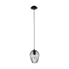 Eglo Pendel Lampe Newtown Stål Sort | IP20 - Egnet til 1x E27 