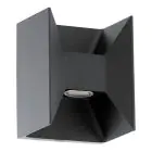 Eglo Vægbelysning Morino Udendørs Aluminium Antracit/Grafit Up & Down  5W 460lm - 830 Varm Hvid